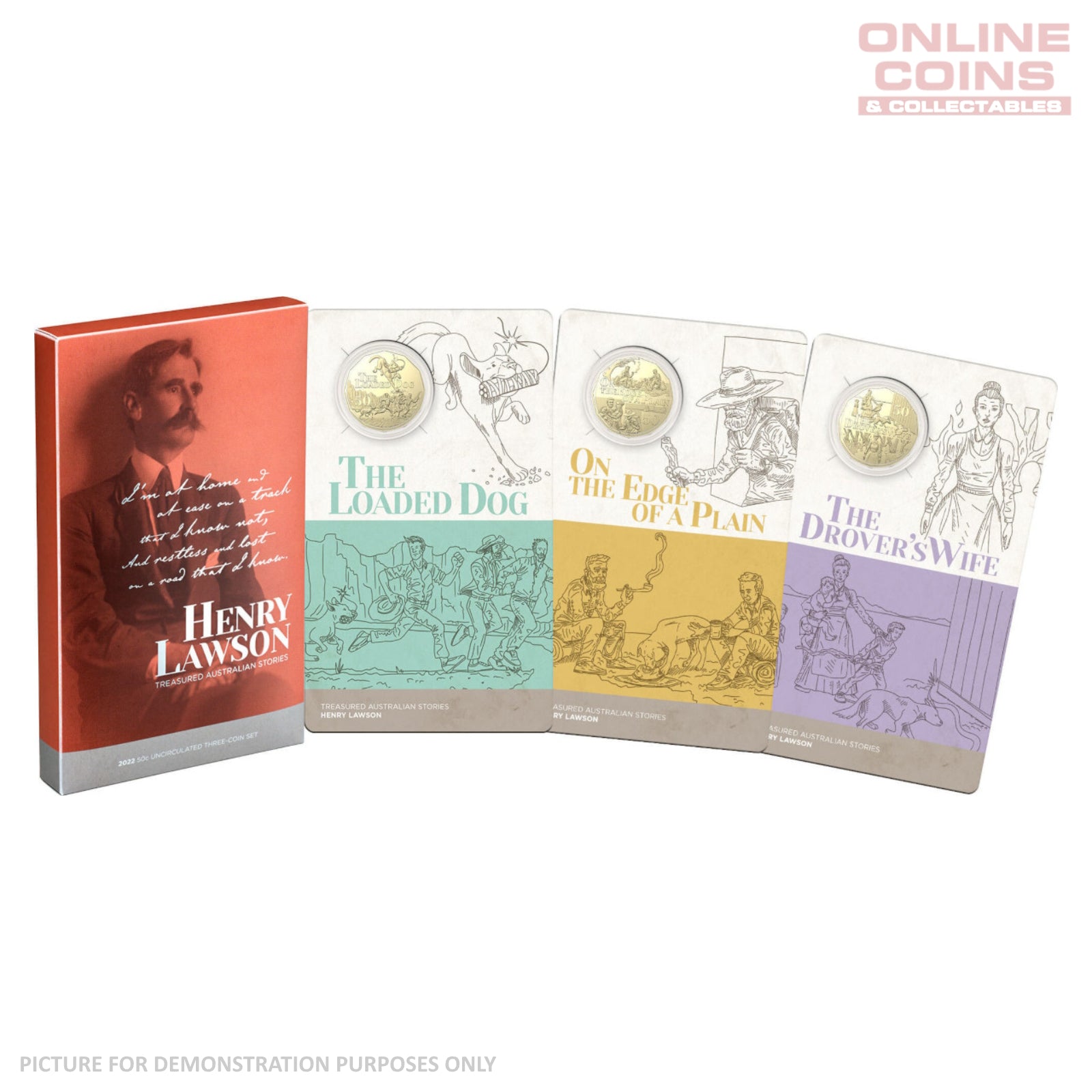 2022 50c AlBr Uncirculated Coin Set - Henry Lawson Collection